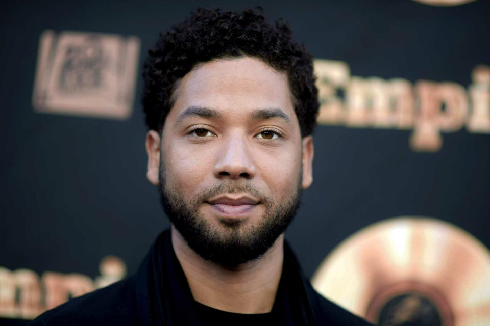 FILE - In this May 20, 2016 file photo, actor and singer Jussie Smollett attends the "Empire" FYC Event in Los Angeles. Fox Entertainment chief Charlie Collier says Jussie Smollett won't be back on "Empire." Collier, speaking to TV critics Wednesday, affirmed series co-creator Lee Daniels' decision to drop Smollett from the drama’s upcoming final season. (Richard Shotwell/Invision/AP, File)