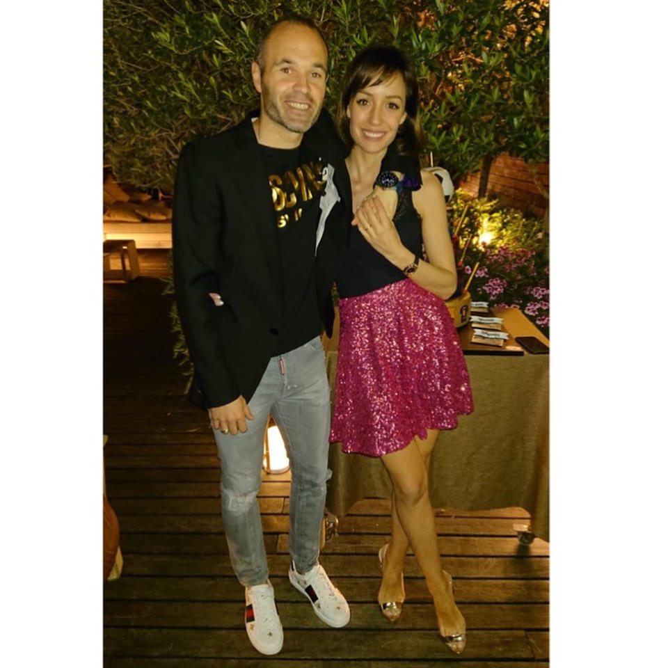 La esposa de Andrés Iniesta fue la organizadora del festejo. <a href="https://www.instagram.com/annaortiz34/?hl=en" rel="nofollow noopener" target="_blank" data-ylk="slk:Foto: Anna Ortiz/Instagram;elm:context_link;itc:0;sec:content-canvas" class="link ">Foto: Anna Ortiz/Instagram</a>