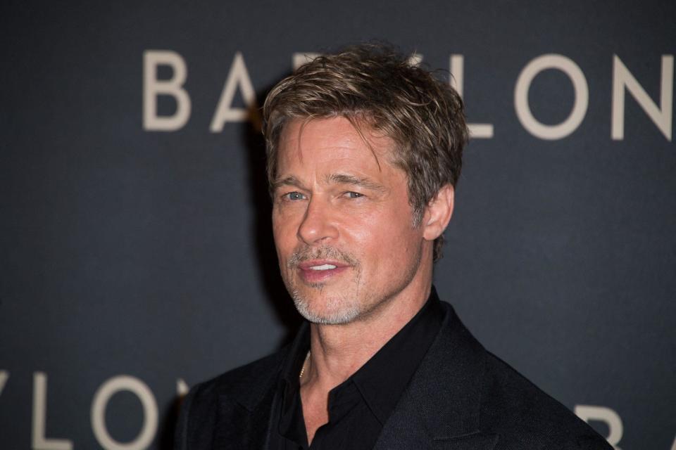 Brad Pitt at the premiere of Babylon Paris at the Le Grand Rex cinema