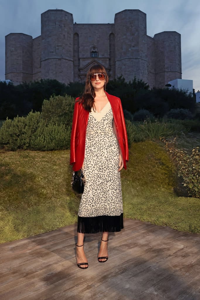 Johnson arrives at Gucci Cosmogonie – Castel Del Monte on May 16, 2022 in Andria, Italy. - Credit: Ernesto S. Ruscio