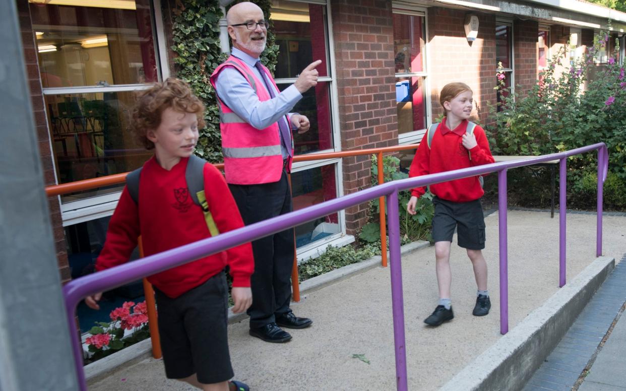 Reception pupils, as well as those in years one and six, returned to many primary schools on Monday - David Rose