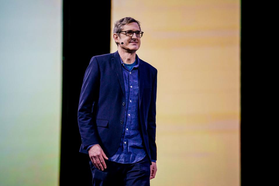 British-US documentarian, journalist and author Louis Theroux attends the annual conference of the Confederation of Norwegian Enterprise (NHO) organisation for employers in Oslo, Norway, on January 5, 2023. - Norway OUT (Photo by Stian Lysberg Solum / NTB / AFP) / Norway OUT (Photo by STIAN LYSBERG SOLUM/NTB/AFP via Getty Images)