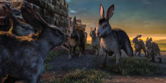 A still from the BBC's latest adaptation of 'Watership Down' (BBC)