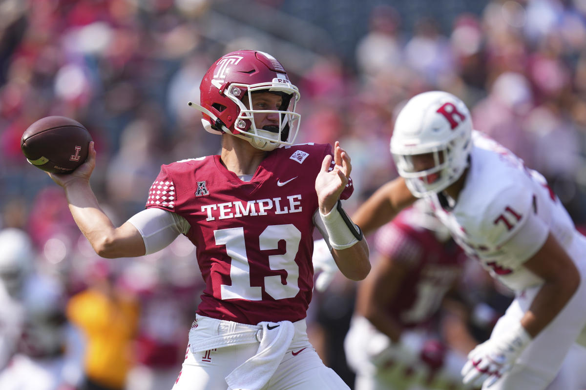 Temple QB E.J. Warner, son of Super Bowl MVP Kurt Warner, earns starting  job as freshman vs. Rutgers 