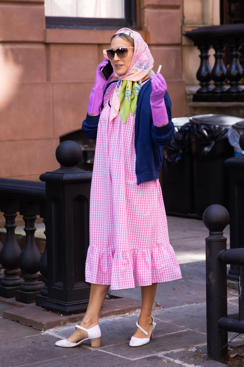 Sarah Jessica Parker films “And Just Like That…” in New York City. - Credit: RCF / MEGA