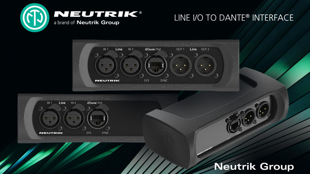  Neutrik Americas Announces Three Successor Products  to the NA2-IO-DLINE Dante/Analog Interface. 