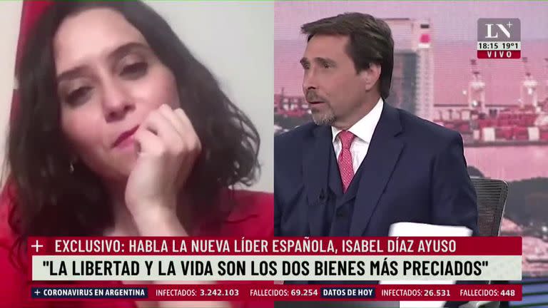 La nueva lider española Isabel DIaz ayuno