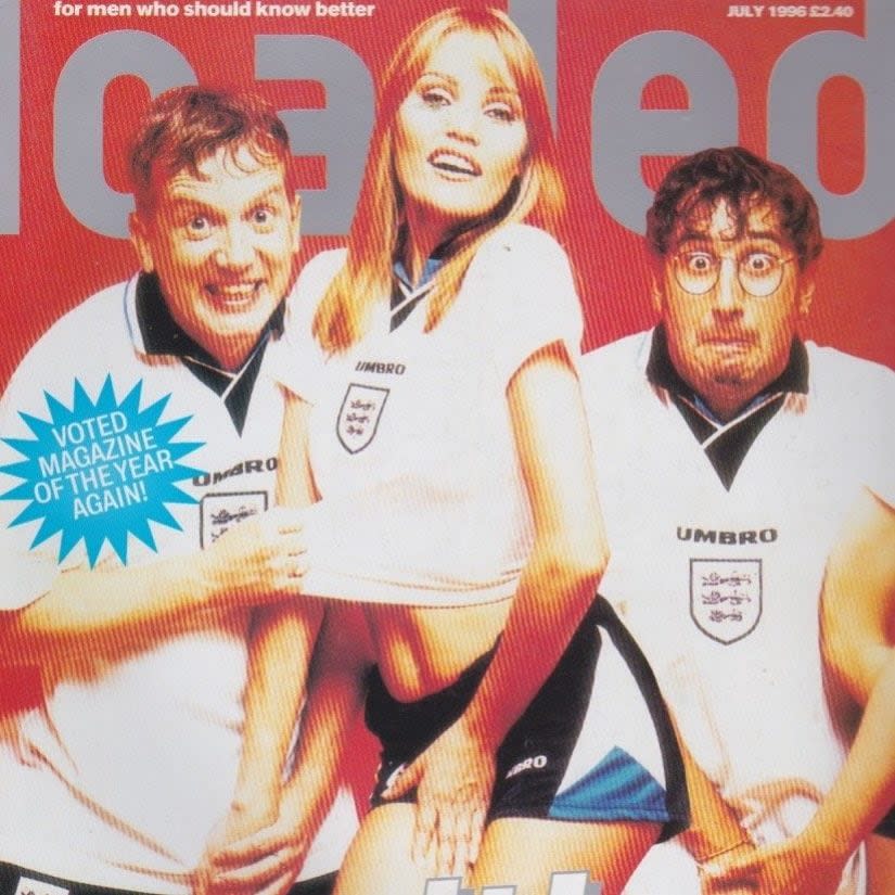 Skinner and Baddiel on the cover of Loaded magazine