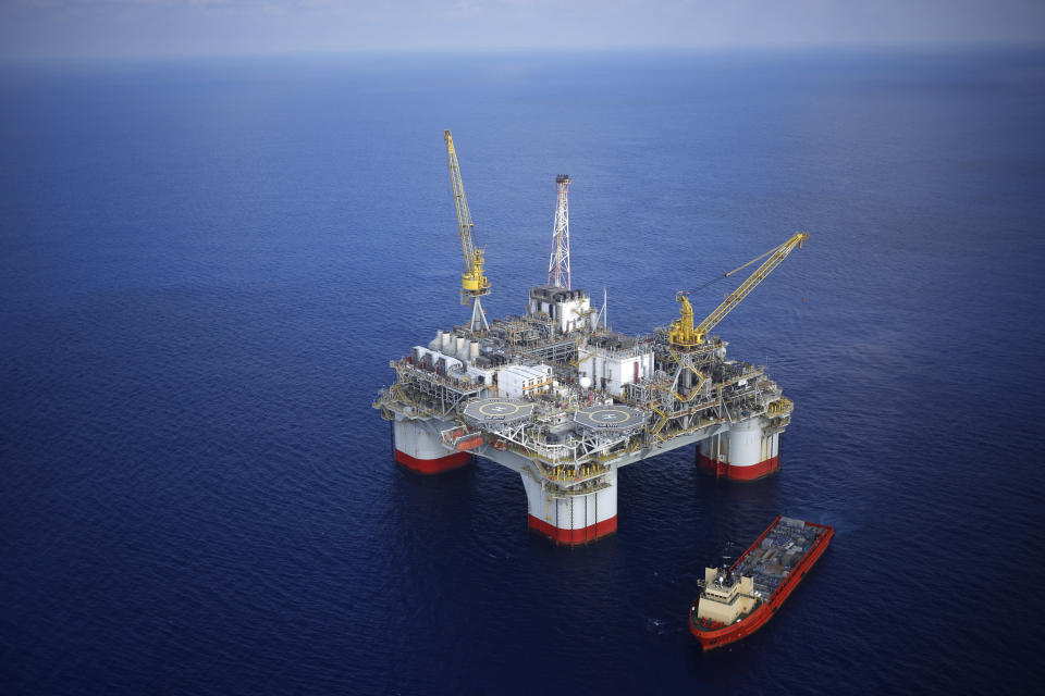 An oil rig in the Gulf of Mexico.&nbsp; (Photo: Bloomberg via Getty Images)