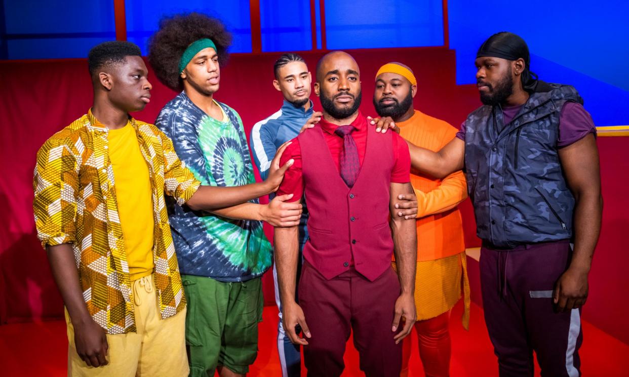 <span>‘It was simply a privilege to see’: For Black Boys … by Ryan Calais Cameron, seen here with its original cast at the New Diorama theatre in London.</span><span>Photograph: Tristram Kenton/The Guardian</span>