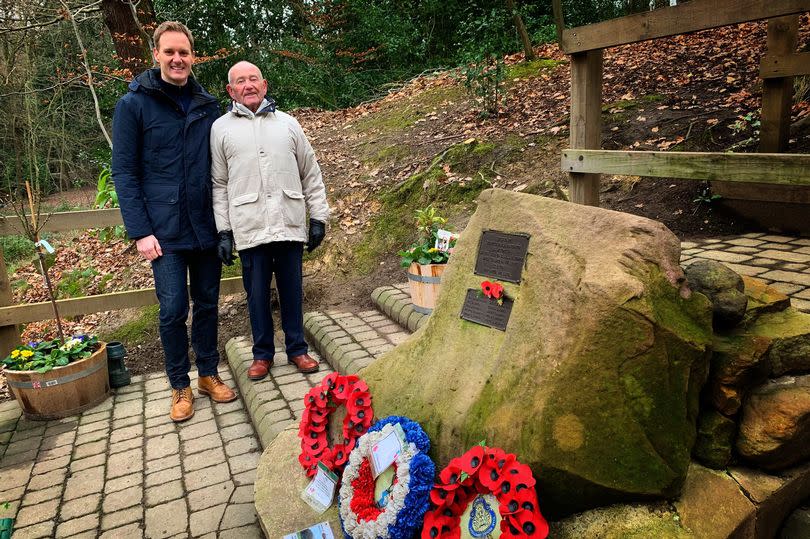 Dan Walker and Tony Foulds struck up a friendship after the BBC presenter started a campaign to get him a flypast -Credit:mrdanwalker/Twitter