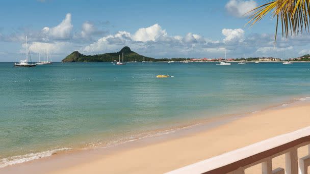 PHOTO: In this undated file photo, Reduit Beach in Rodney Bay is shown in the Caribbean island of Saint Lucia. (STOCK IMAGE/Getty Images)