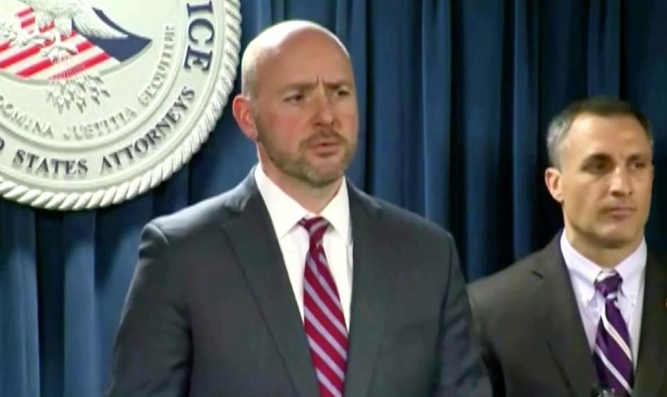 U.S. Attorney for the District of Massachusetts Andrew Lelling addresses the charges at a press conference on March 12, 2019. (Photo: screenshot)