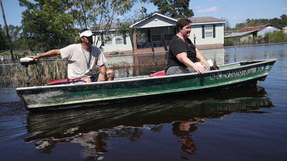 Inundaciones causadas por el huracán Florence.