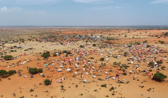 An aerial view of Luglow, Somalia