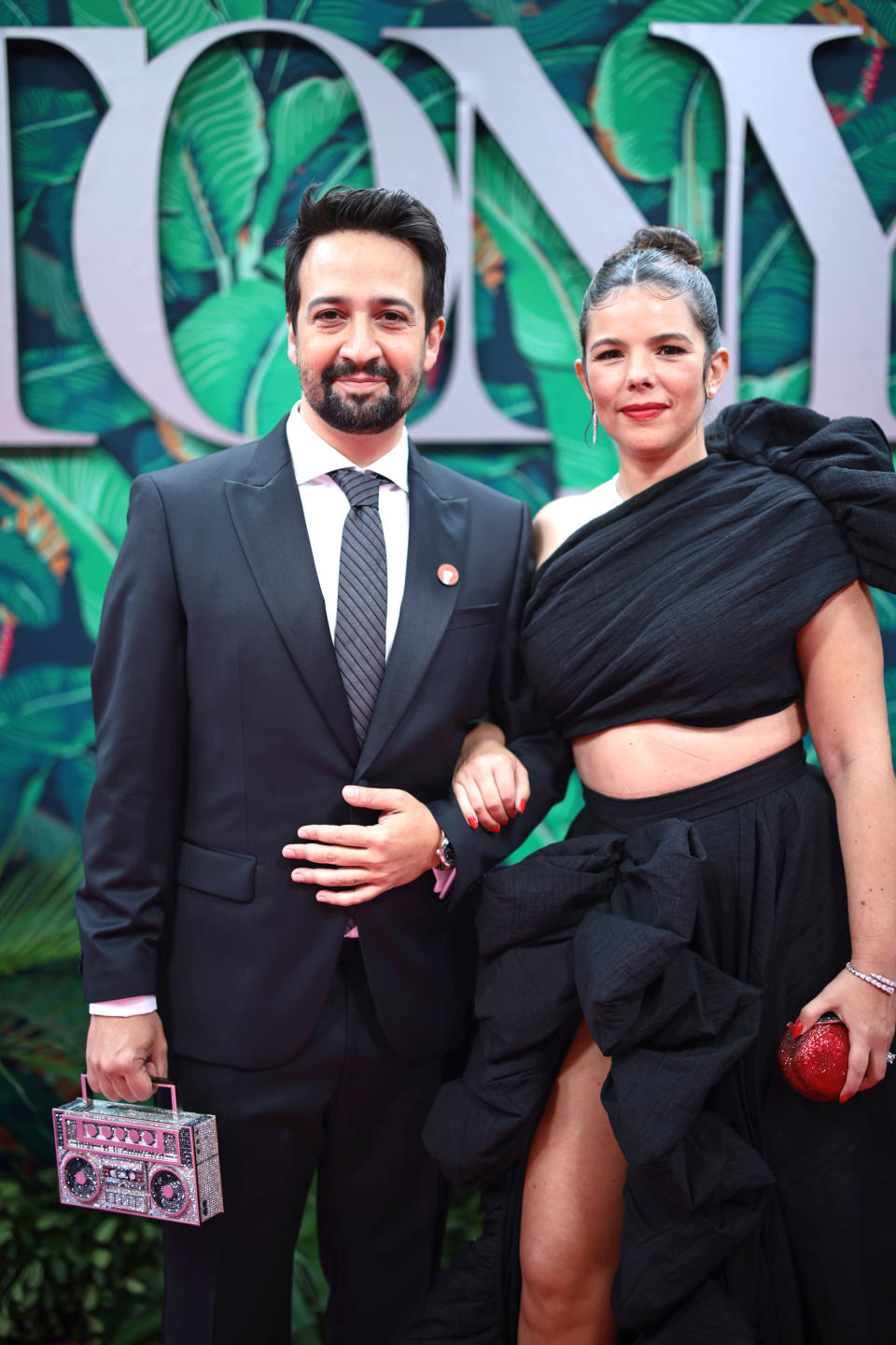 NEW YORK, NEW YORK - JUNE 11: Lin-Manuel Miranda and Vanessa Nadal attend The 76th Annual Tony Awards at United Palace Theater on June 11, 2023 in New York City. (Photo by Dimitrios Kambouris/Getty Images for Tony Awards Productions)