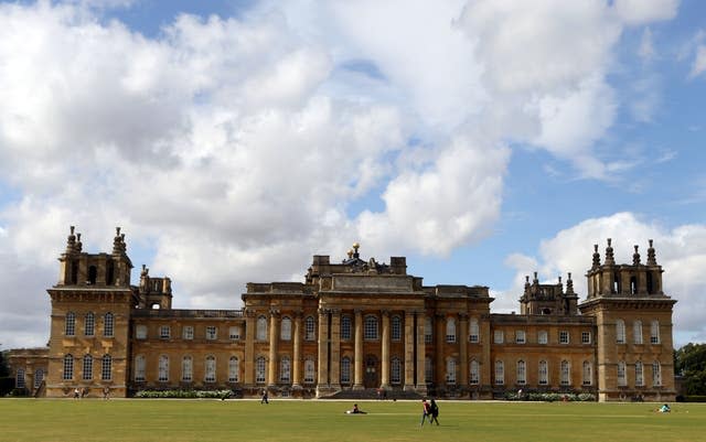 An outside view of Blenheim Palace