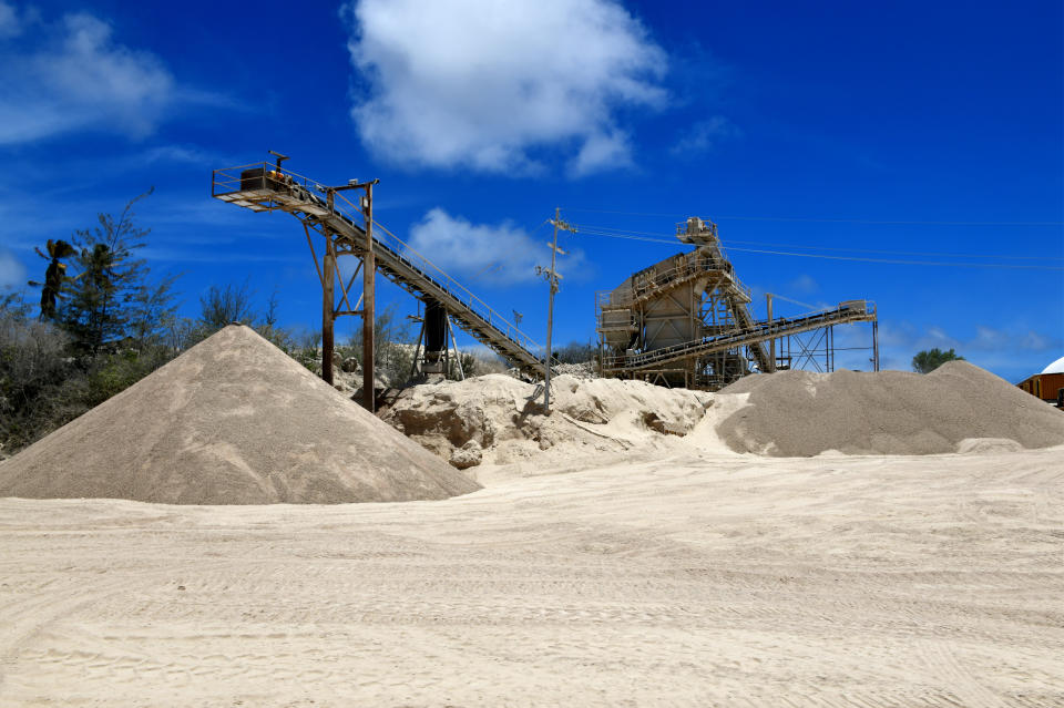 Mina de extracción de fosfato en el distrito de Anibare, Nauru. Foto: Getty Creative