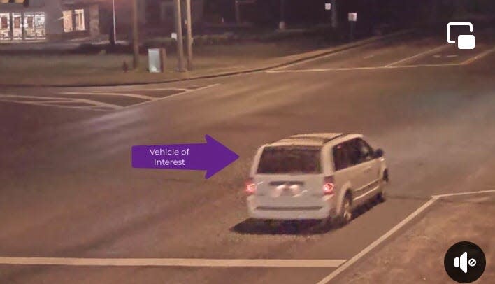 This screenshot shows a "vehicle of interest" that Southside  police are trying to locate in connection with a truck and trailer theft May 22.