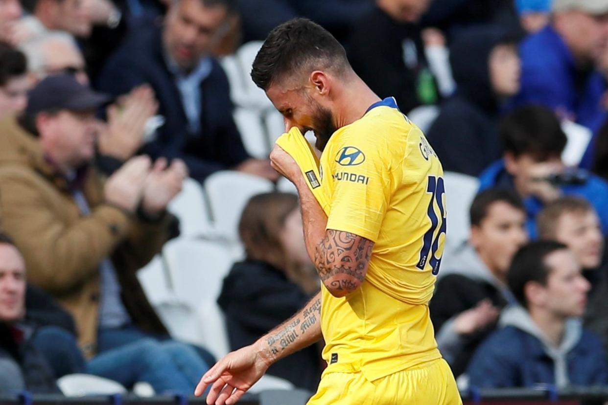 Giroud struggled in Chelsea's draw with West Ham: REUTERS