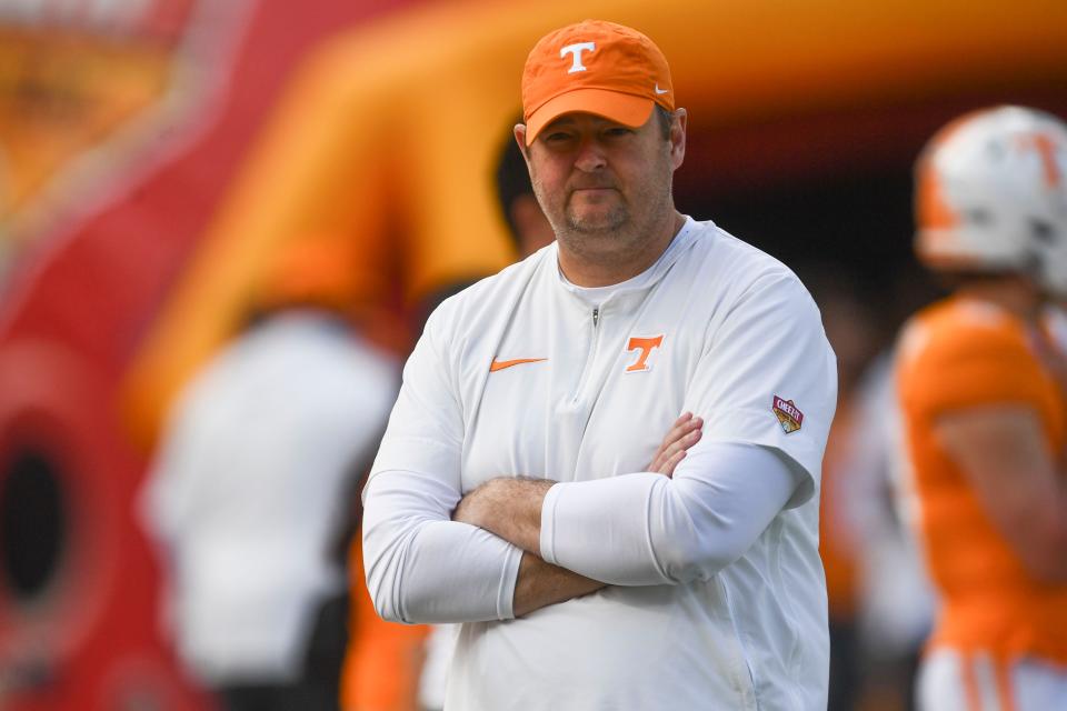 Tennessee head coach Josh Heupel during the Citrus Bowl NCAA College football game on Monday, January 1, 2024 in Orlando, Fla.