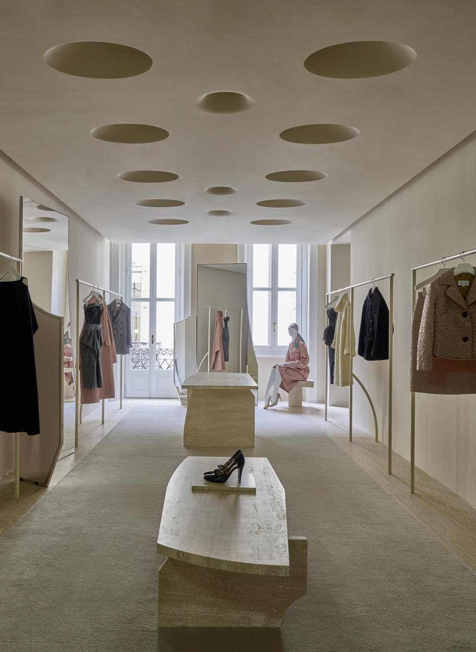 Inside the Maison Margiela store in Milan’s Via Sant’ Andrea. Henry Bourne courtesy of Maison Margiela