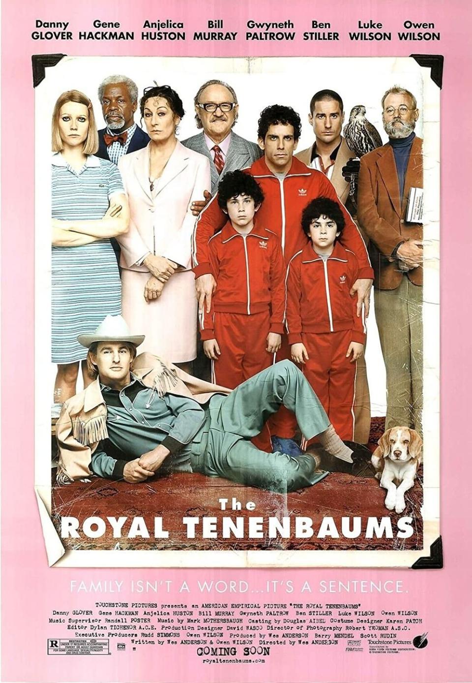 <p>One of Wes Anderson's most celebrated works, <em>The Royal Tenenbaums </em>was released on December 14, 2001. The story follows a family patriarch (Gene Hackman) as he attempts to reunite his estranged family and tries to make amends. With an all-star cast including Bill Murray, the Wilson brothers, and Gwyneth Paltrow, it’s definitely an original storyline and still a must-see. </p>