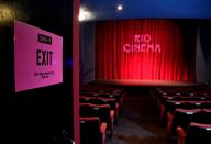 A general view is seen ahead of the opening for a screening at the Rio Cinema Dalston, amidst the spread of the coronavirus disease (COVID-19) pandemic, in London, Britain