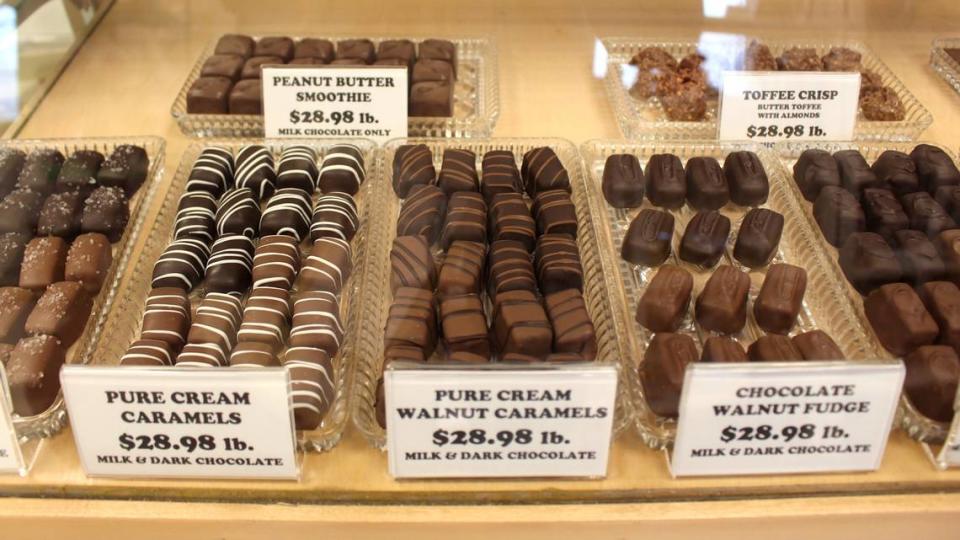 In addition to caramels, truffles and fudge, Lee’s Candies also sells sour candies, mints and authentic Turkish Delight.