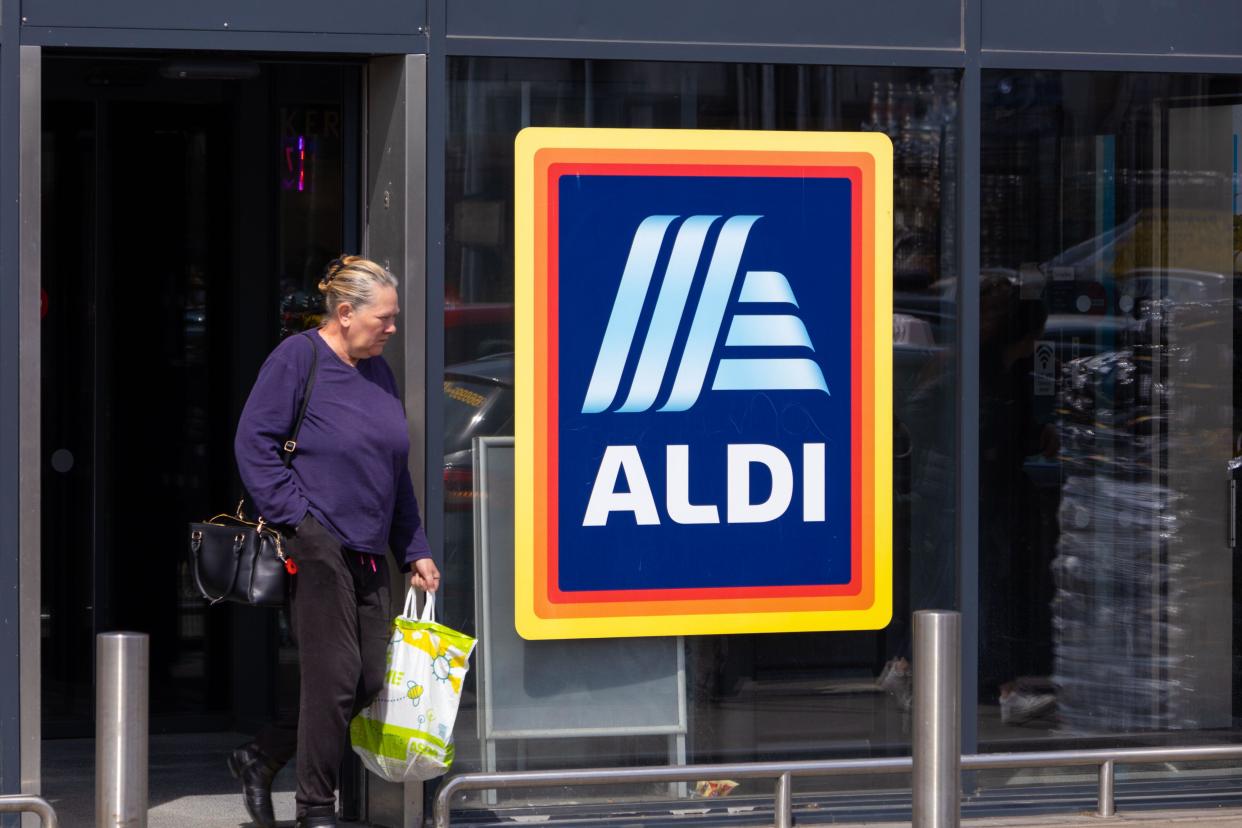 Aldi supermarket, ashford, kent, uk