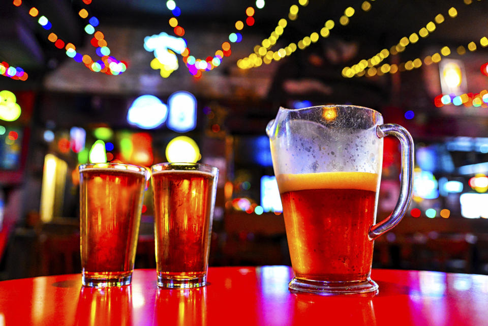 beers on a table