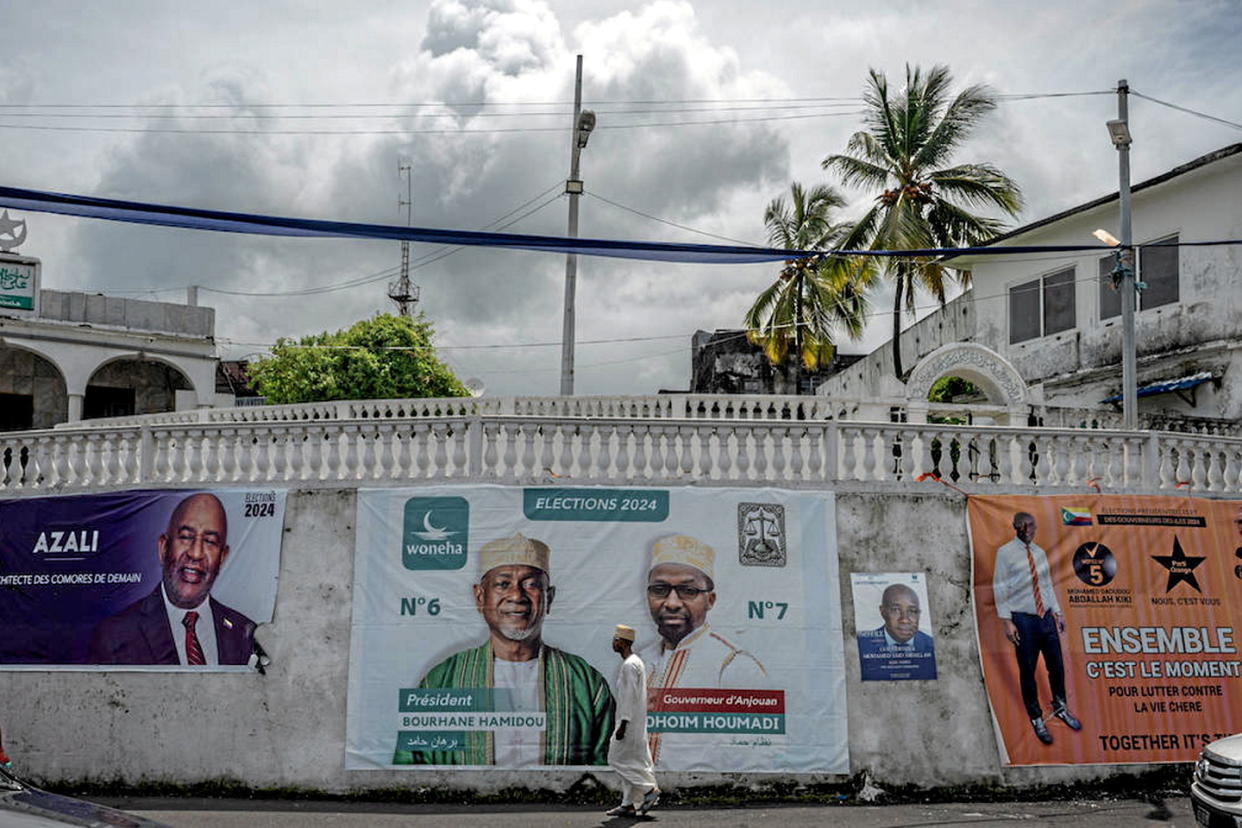 Ce dimanche 14 janvier, les Comores élisent leur président ainsi que les gouverneurs des îles de cet archipel de l’océan Indien, qui compte 836 000 habitants selon la Banque mondiale.  - Credit:CHINE NOUVELLE/SIPA