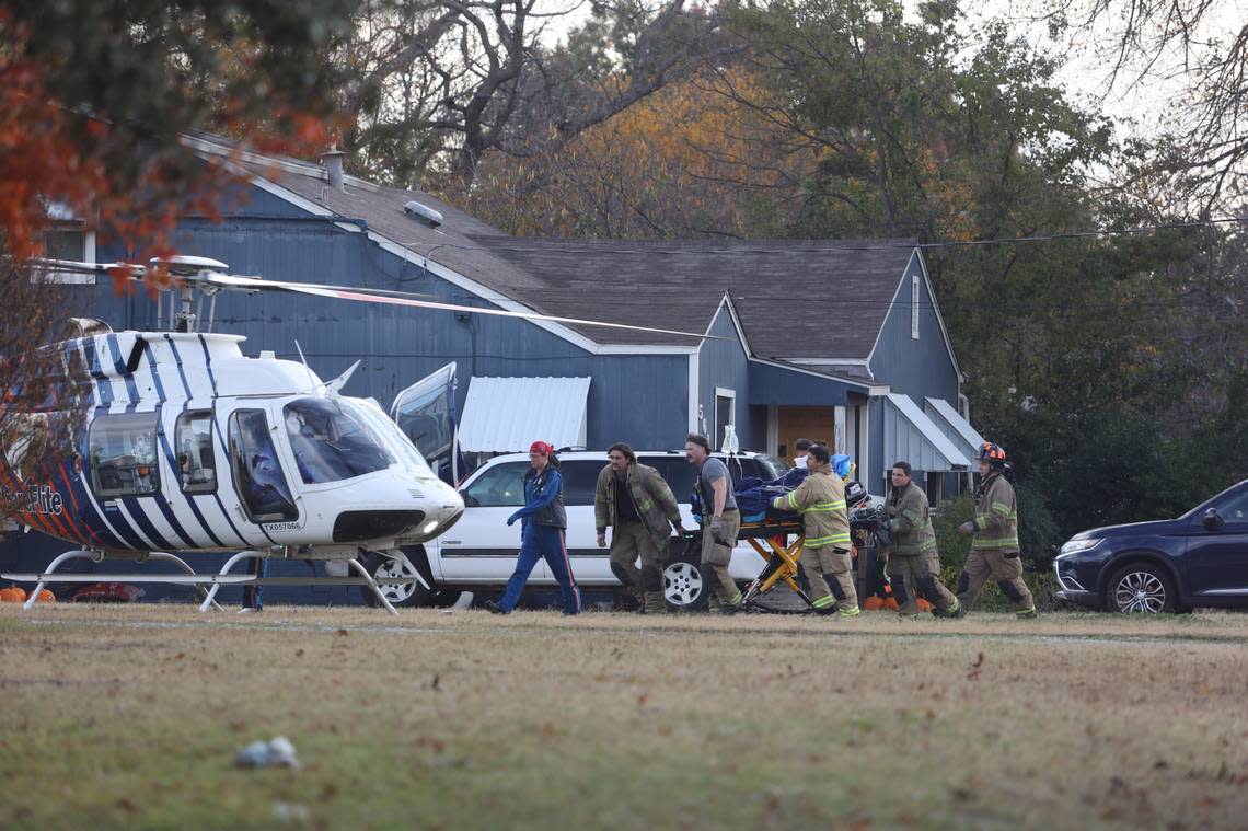 Fort Worth firefighters were at the scene of a home that exploded on Dec. 1, 2022, in the 5600 block of Watters Place in the Westworth Village.. The man who lived in the house has now been arrested and accused of arson.