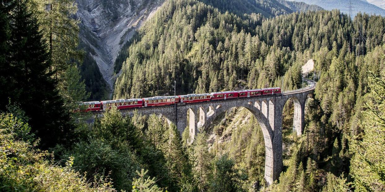 rhaetische bahn bernina express davos