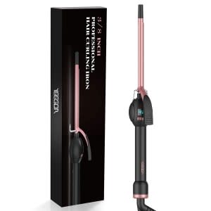 YEEGOR Small Curling Iron for Short Hair 3/8 Inch