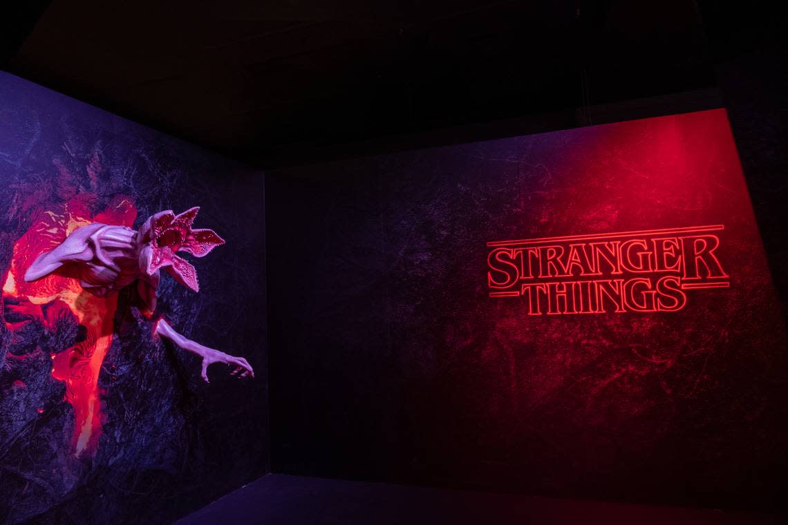 Demogorgons abound inside the “Stranger Things: The Store,” a pop-up location devoted to the popular Netflix supernatural series opening Oct. 26, 2022, for a limited time inside Aventura Mall in North Miami-Dade, Florida.