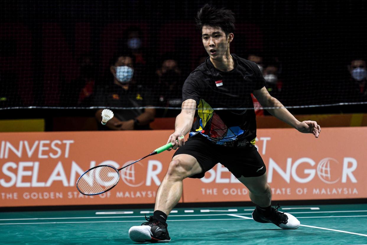 Singapore shuttler Loh Kean Yew in action at the Badminton Asia Team Championships in Selangor. (PHOTO: Badminton Asia/Facebook)