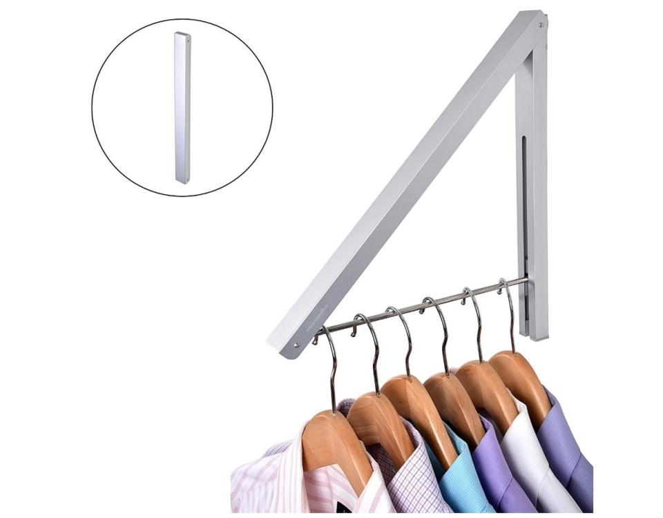 The perfect place to hang your clothes while you steam them. <strong><a href="https://www.amazon.com/Stock-Your-Home-Organization-Installation/dp/B01M2AIGFU?tag=thehuffingtonp-20" target="_blank" rel="noopener noreferrer">Get it on Amazon, $15</a></strong>.