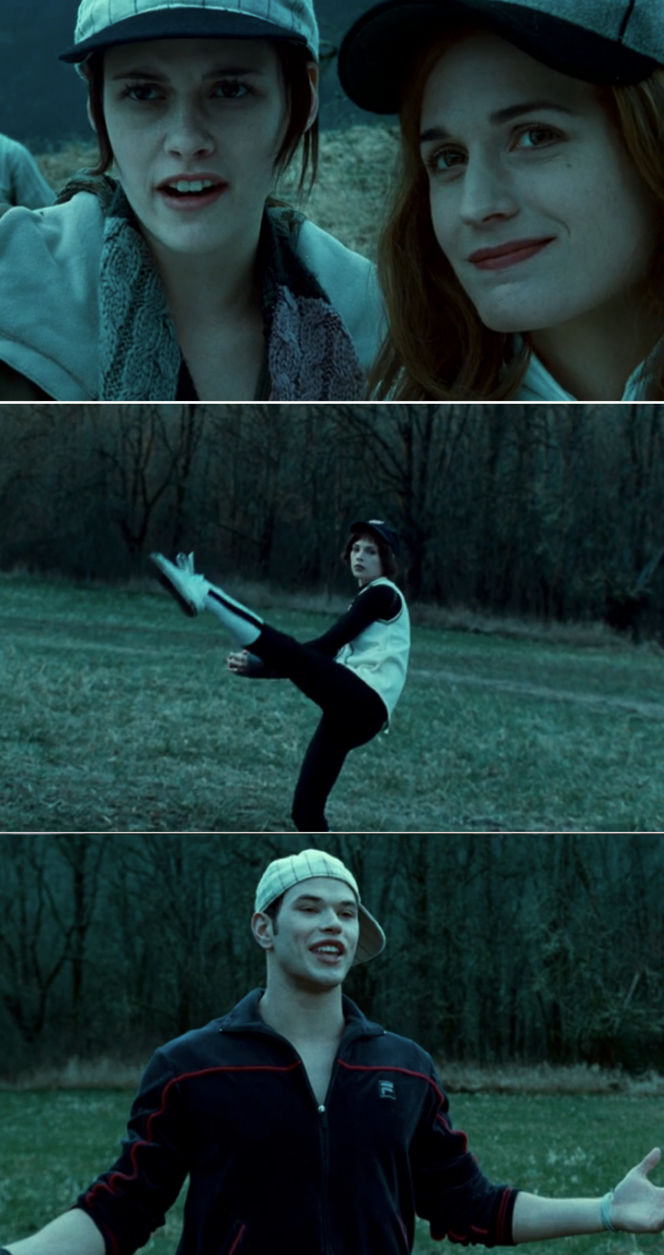 Bella and the Cullens playing baseball