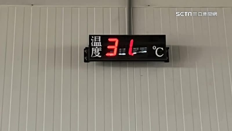 低溫卸貨區被議員直擊溫度高達31度。