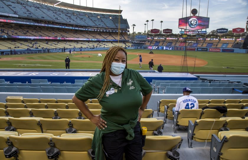 LOS ANGELES, CA - APRIL 15, 2021: Sachi Robinson, niece of the great Jackie Robinson.