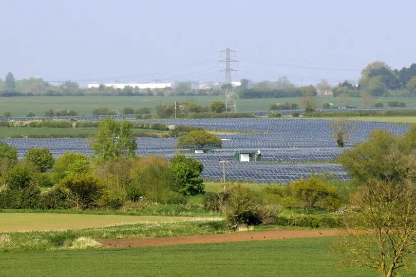 An existing solar farm near Waltham and Bradley Road