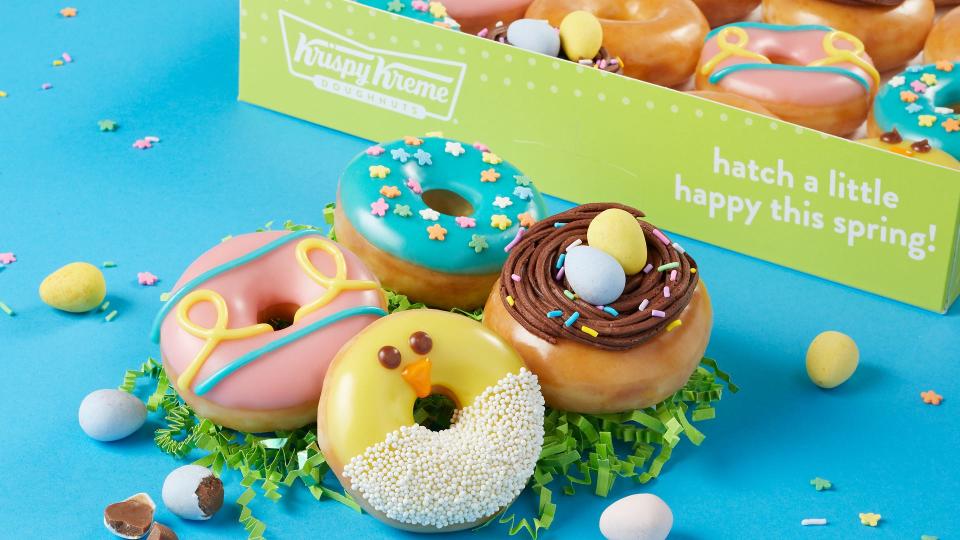 Krispy Kreme announced Tuesday it is helping customers "hatch happy" by introducing an all-new Spring Minis Collection, available starting March 19 for a limited time.