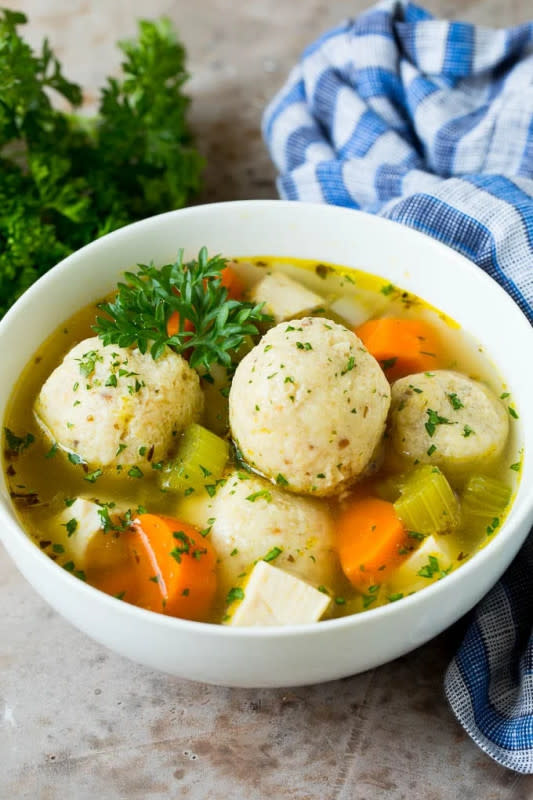 Quick and Easy Gluten Free Matzo Ball Soup - Fearless Dining