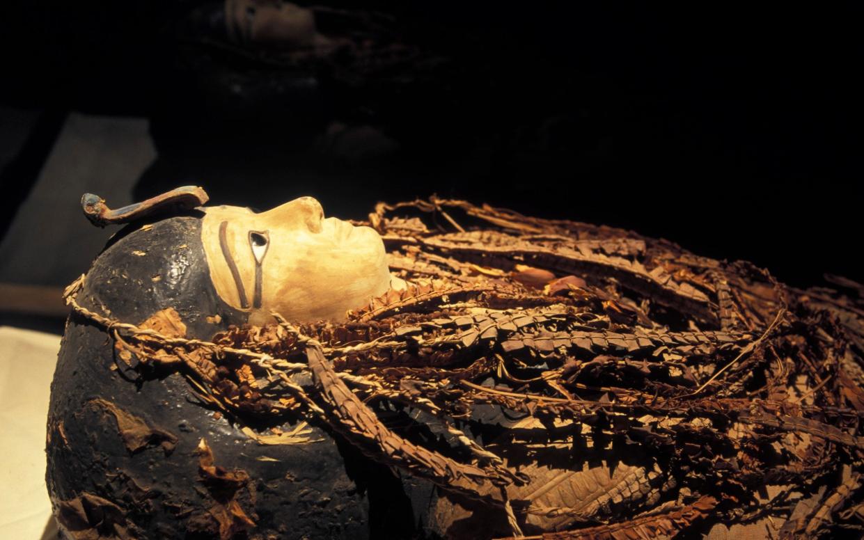 The Royal mummy of Amenhotep I, the second pharaoh of the 18th dynasty, pictured in April 2006 at Cairo Museum - Patrick Landmann/Getty Images