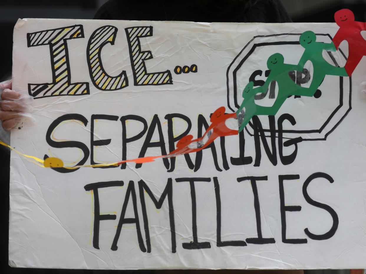 ice protest separating families