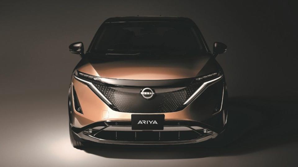 Ariya外觀融合日式工藝設計與空氣力學，營造動感與細膩兼顧的視覺感受。(圖片來源/ Nissan)