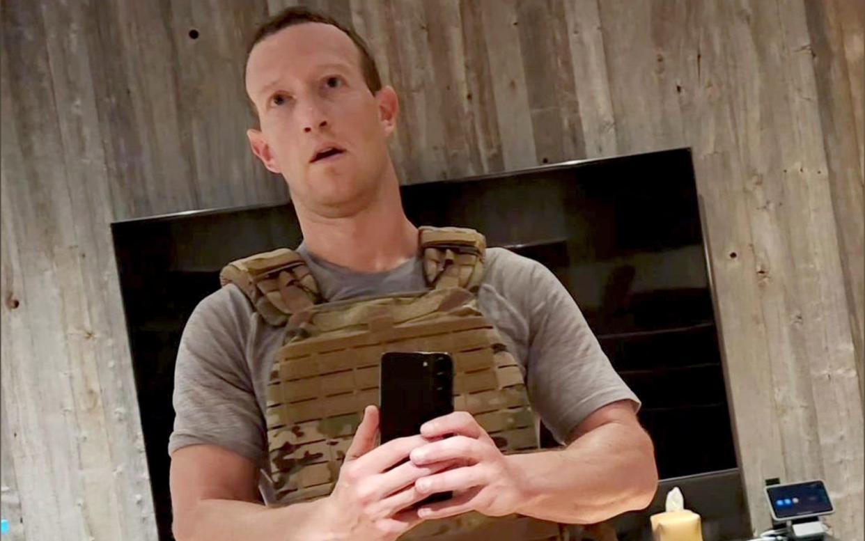 Facebook Mark Zuckerberg fitness Murph Challenge exercise weighted vest pull-ups push-ups squats run - Facebook/Mark Zuckerberg