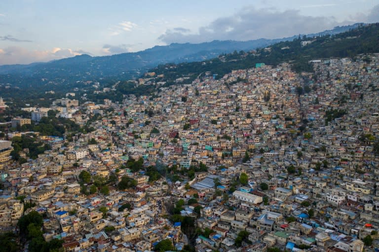 Un quartier de Port-au-Prince, en Haïti, le 27 octobre 2021 (AFP/Ricardo ARDUENGO)