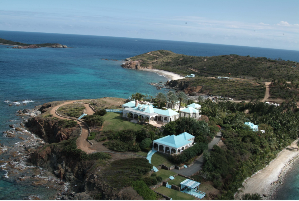 Epstein’s private hideaway in the US Virgin Islands, Little St James (US District Attorney’s Office)